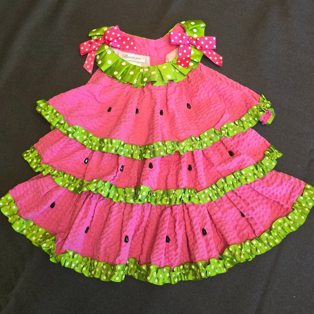 Watermelon Theme BOBBIE JEAN Toddler Dress/Top 2T